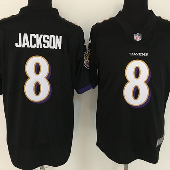 Nfl Shirts Mens Baltimore Ravens 8 Lamar Jackson Jersey Poshmark